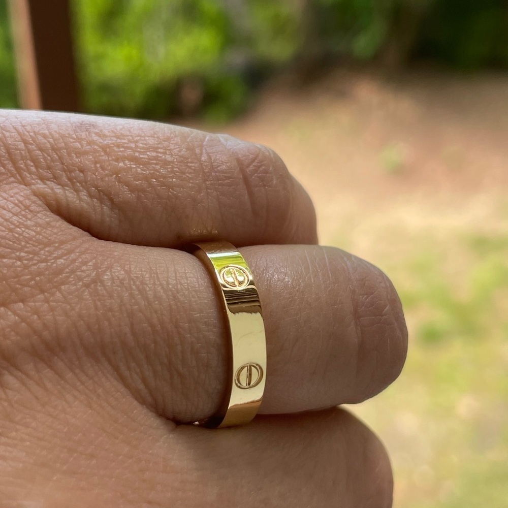 ✨ LUXURY SCREW RING LOVE BAND RING - Picture 8 of 16